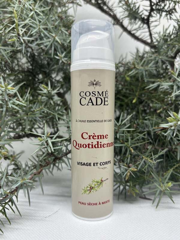 crème visage au cade peau sèche