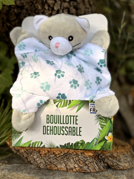 Peluche Bouillotte bébé Chat